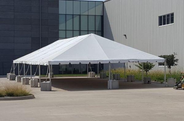 30' x 75' frame tent - sectional